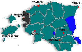 Karte von Läänemaa