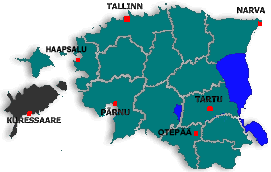 Karte von Saaremaa