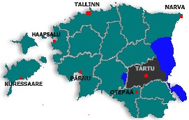Karte von Tartu